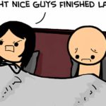 Couple in bed nice guys finish last funny meme cyanide and happiness
