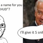 Wojak chud and sniffs joe biden funny meme