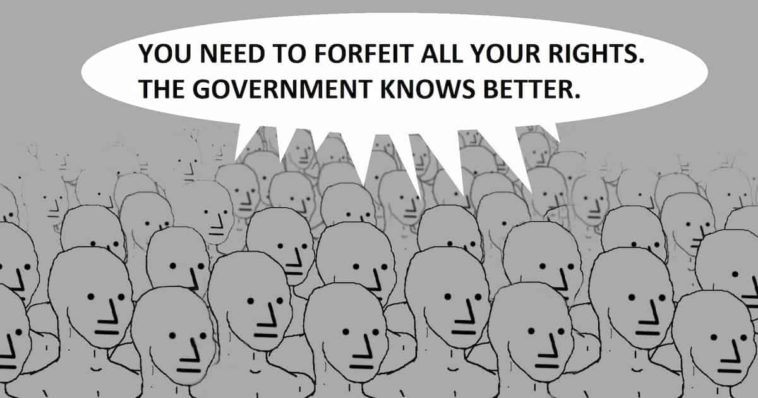 NPC crowd people grey meme
