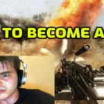 Sweaty gamer playing fps games